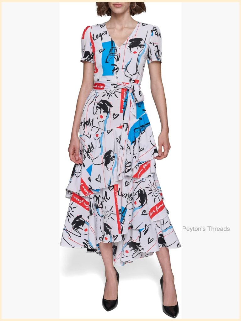 Stylish Fashionable A-Line Dress With Zipper Closure